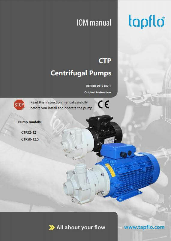 Manual CTP Centrifugal pump