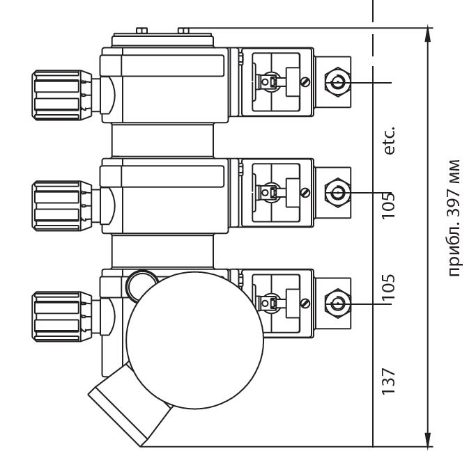 Дозирующие плунжерные насосы ProCam. Размеры и технические данные привода