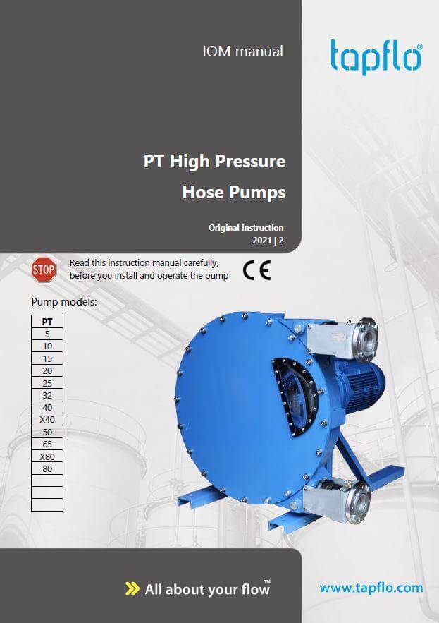 Hose pumps. Manual